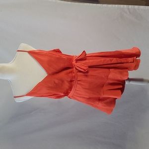 Asymmetrical Romper by EXPRESS, XL/TG, Orange